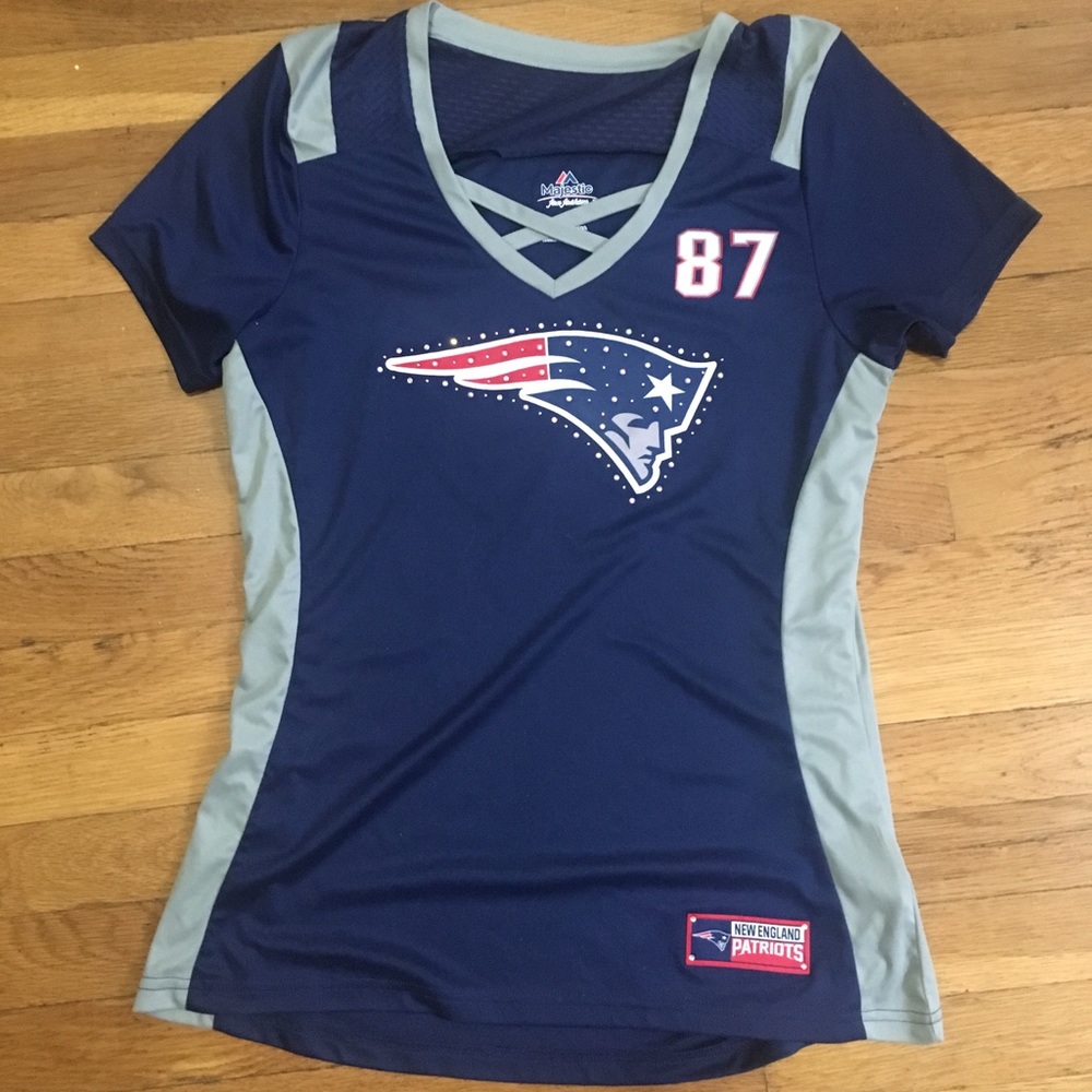Patriots Rob Gronkowski crystal t shirt